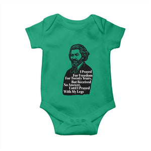 Frederick Douglass Inspirational Quote Baby Onesie Black History Month TS14 Irish Green Print Your Wear