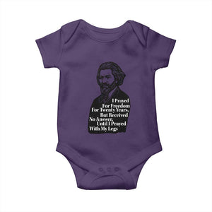 Frederick Douglass Inspirational Quote Baby Onesie Black History Month TS14 Purple Print Your Wear