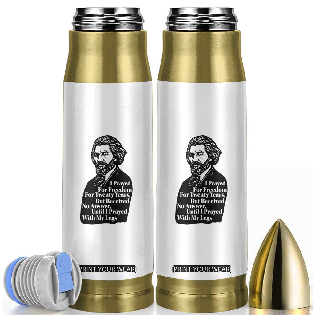 Frederick Douglass Inspirational Quote Bullet Tumbler Black History Month TS14 White Print Your Wear