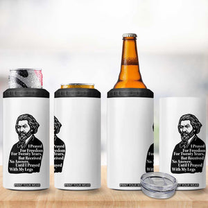 Frederick Douglass Inspirational Quote 4 in 1 Can Cooler Tumbler Black History Month TS14 Print Your Wear