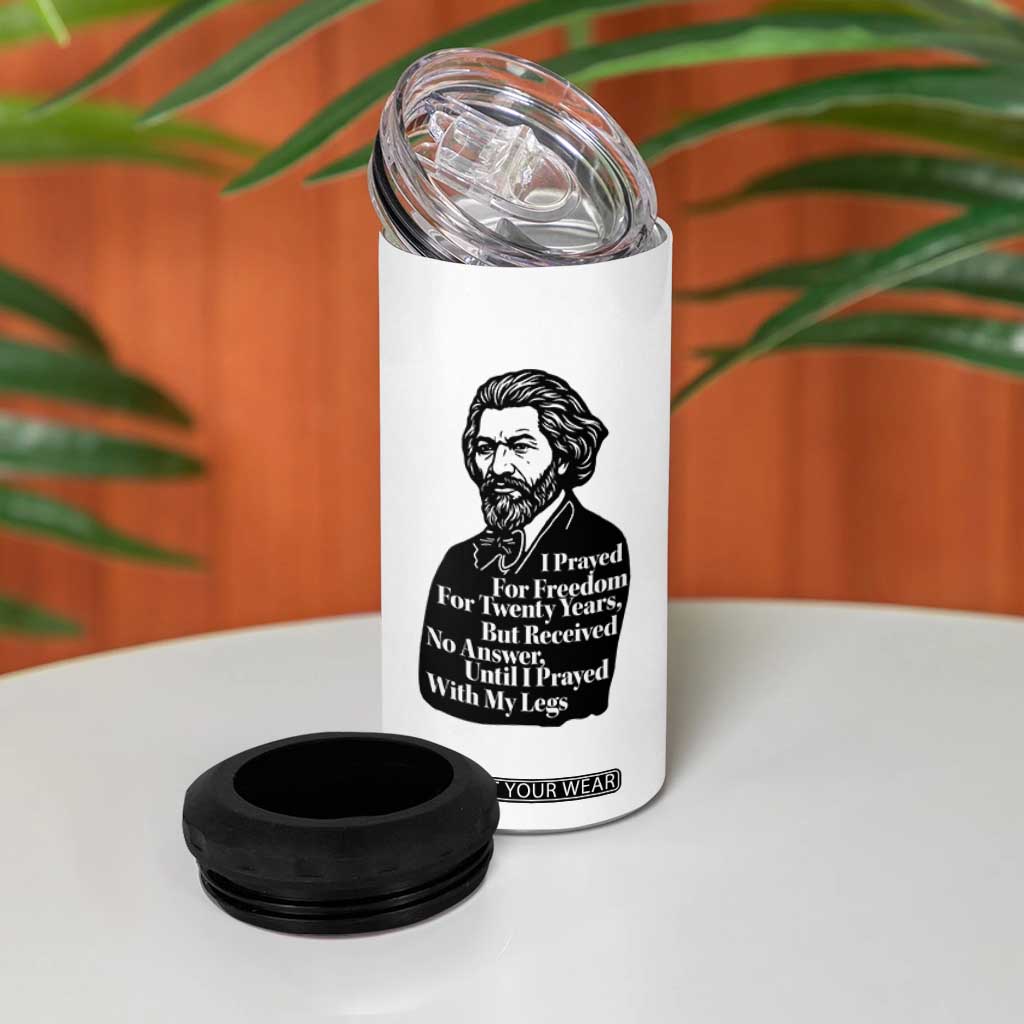Frederick Douglass Inspirational Quote 4 in 1 Can Cooler Tumbler Black History Month TS14 Print Your Wear
