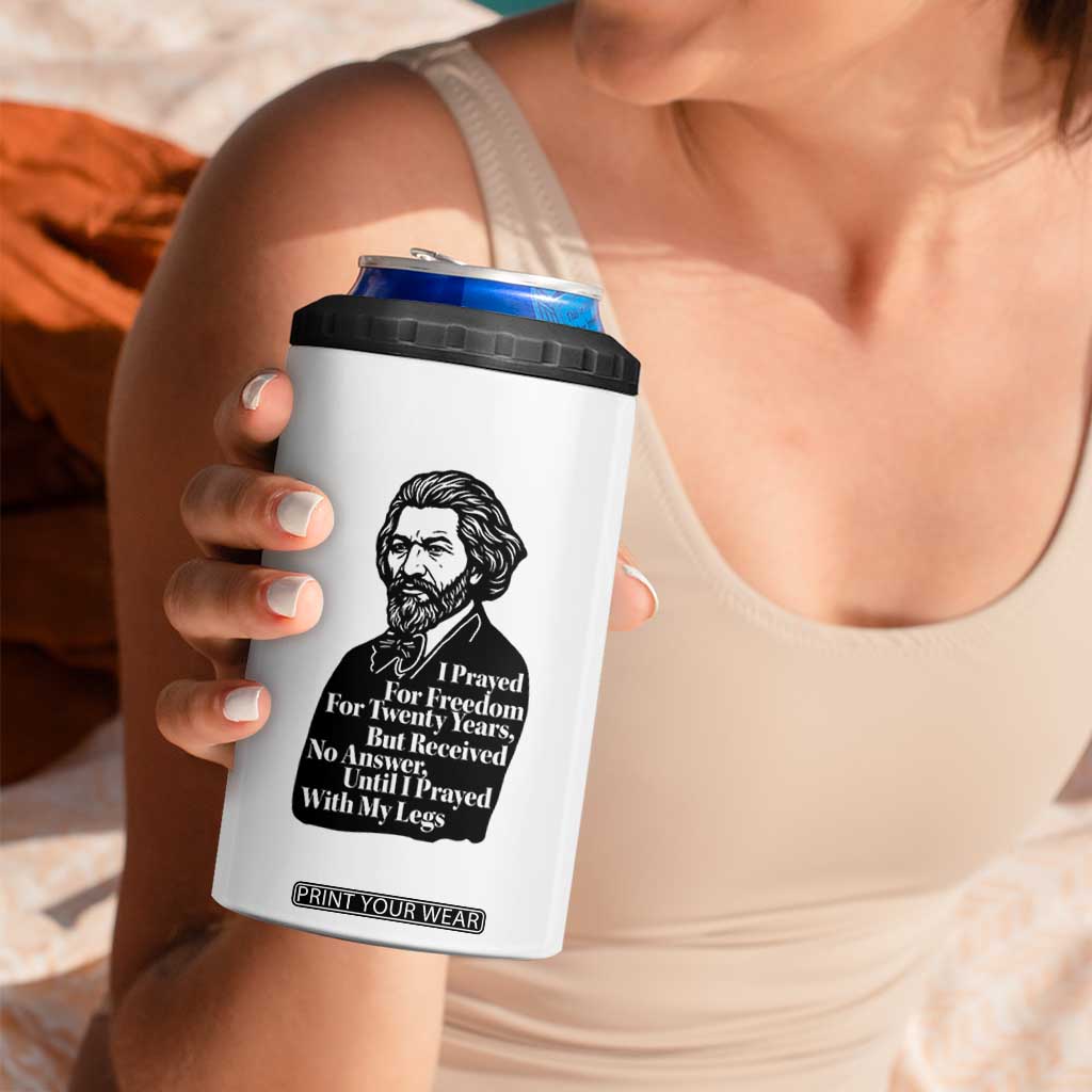 Frederick Douglass Inspirational Quote 4 in 1 Can Cooler Tumbler Black History Month TS14 Print Your Wear