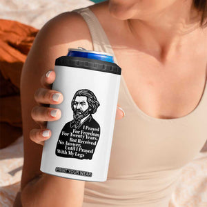 Frederick Douglass Inspirational Quote 4 in 1 Can Cooler Tumbler Black History Month TS14 Print Your Wear