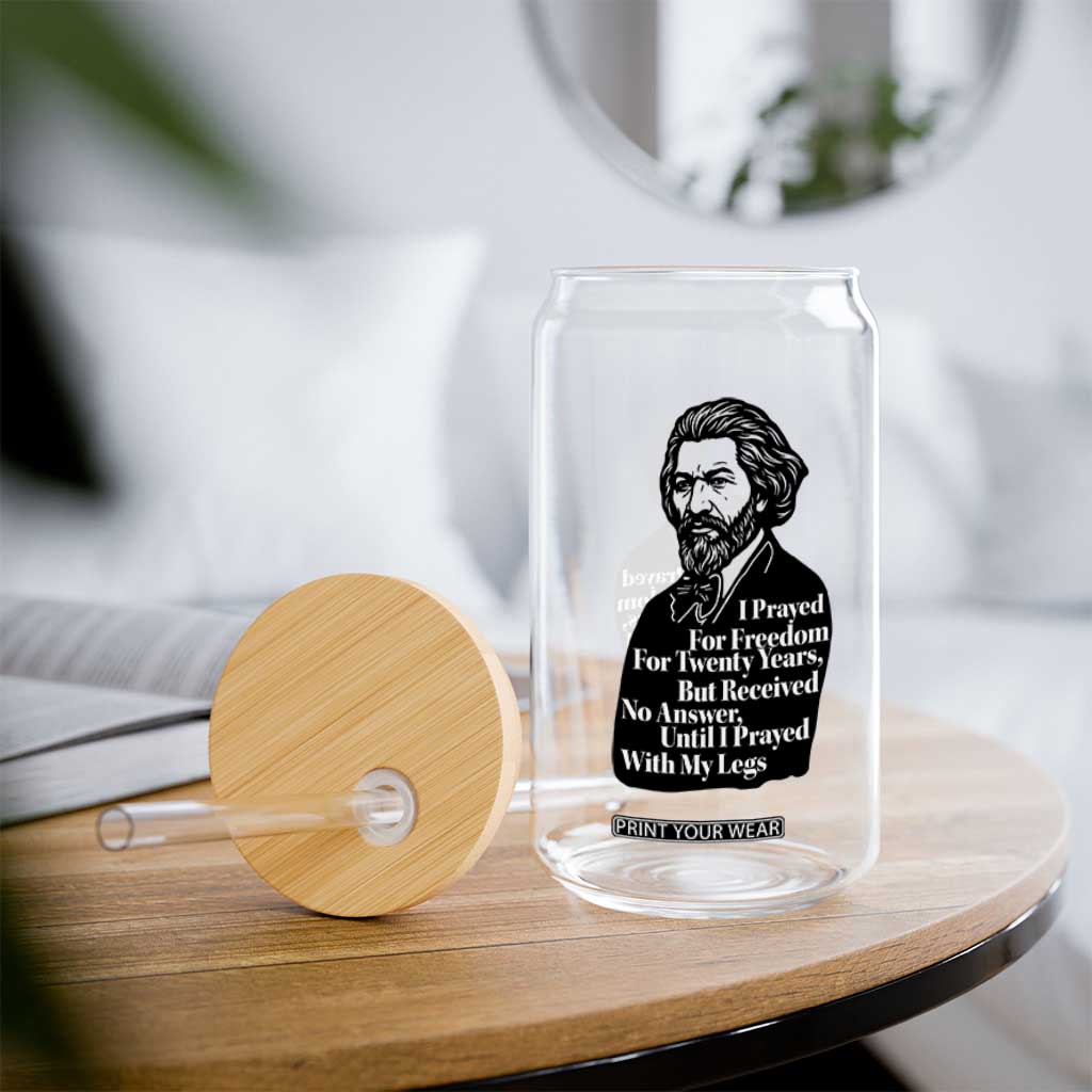Frederick Douglass Inspirational Quote Glass Can Black History Month TS14 Print Your Wear