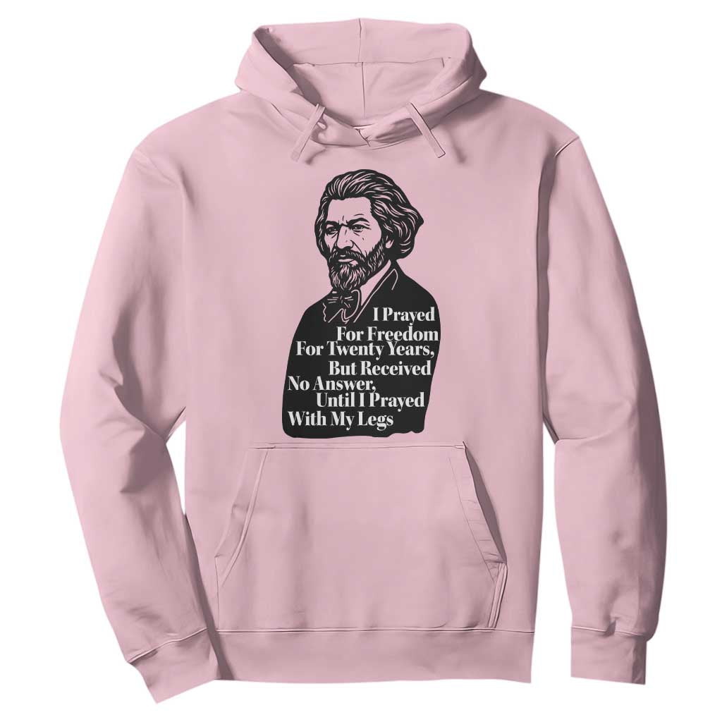 Frederick Douglass Inspirational Quote Hoodie Black History Month TS14 Light Pink Print Your Wear