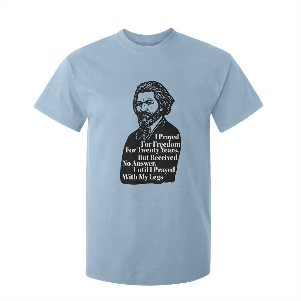 Frederick Douglass Inspirational Quote T Shirt For Kid Black History Month TS14 Light Blue Print Your Wear