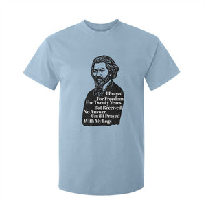 Frederick Douglass Inspirational Quote T Shirt For Kid Black History Month TS14 Light Blue Print Your Wear