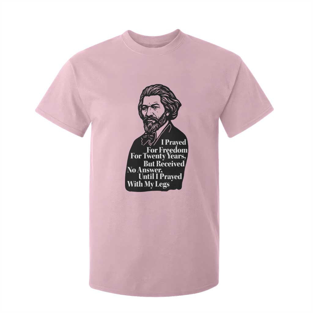 Frederick Douglass Inspirational Quote T Shirt For Kid Black History Month TS14 Light Pink Print Your Wear