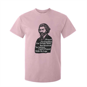 Frederick Douglass Inspirational Quote T Shirt For Kid Black History Month TS14 Light Pink Print Your Wear