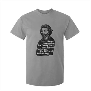 Frederick Douglass Inspirational Quote T Shirt For Kid Black History Month TS14 Sport Gray Print Your Wear