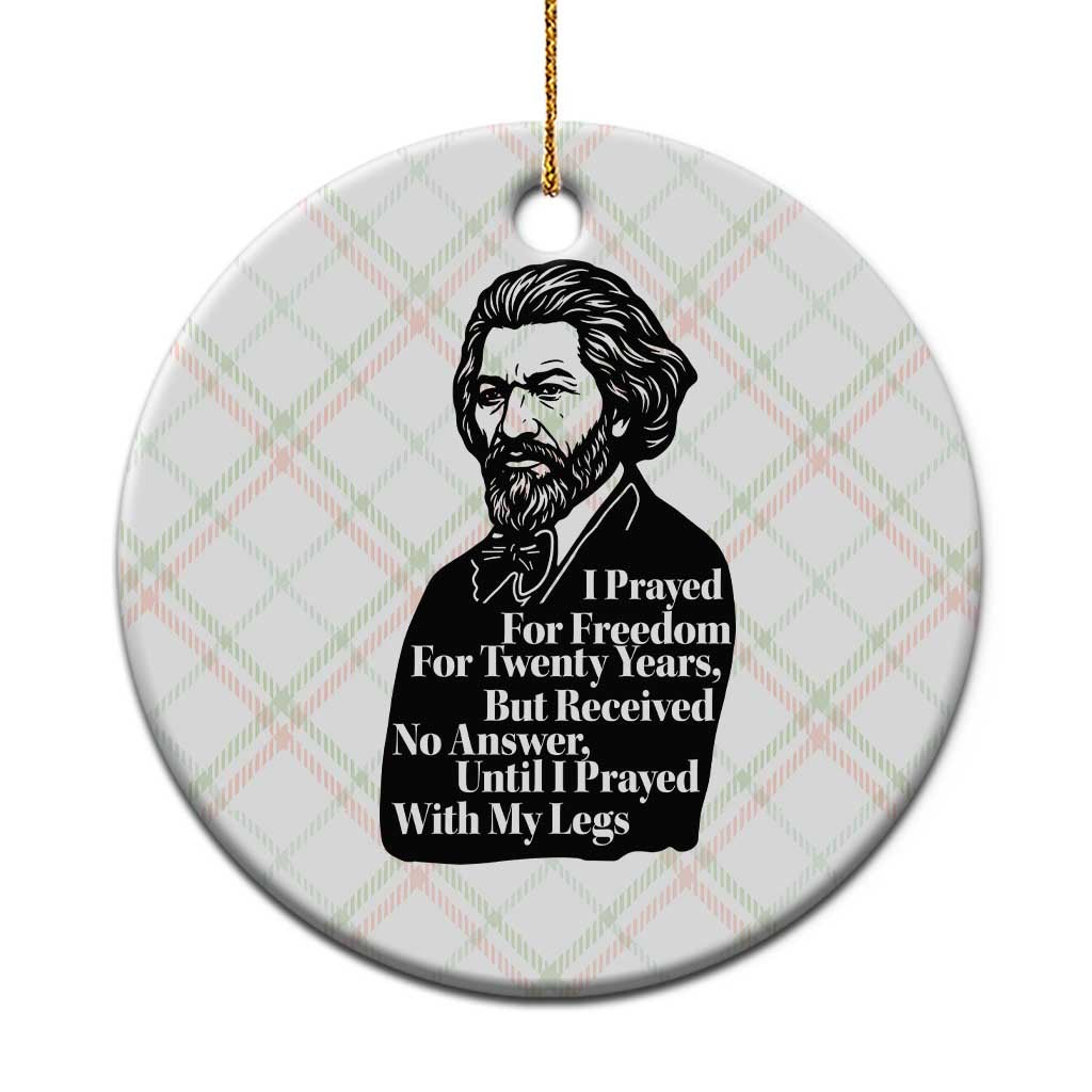 Frederick Douglass Inspirational Quote Ceramic Ornament Black History Month TS14 1pc Christmas Plaid Print Your Wear