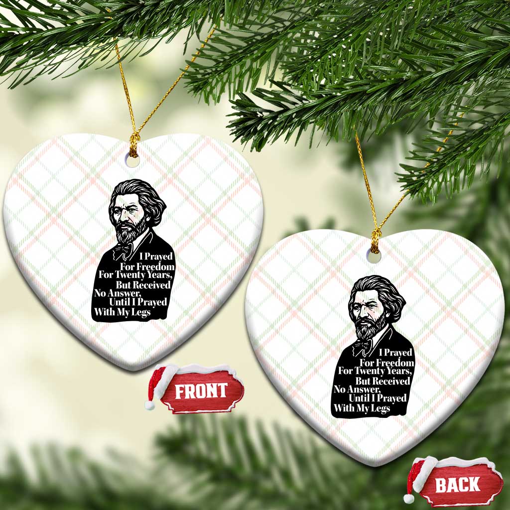 Frederick Douglass Inspirational Quote Ceramic Ornament Black History Month TS14 Print Your Wear