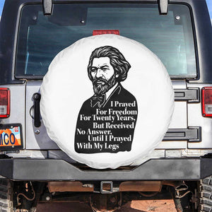 Frederick Douglass Inspirational Quote Spare Tire Cover Black History Month TS14 No hole White Print Your Wear
