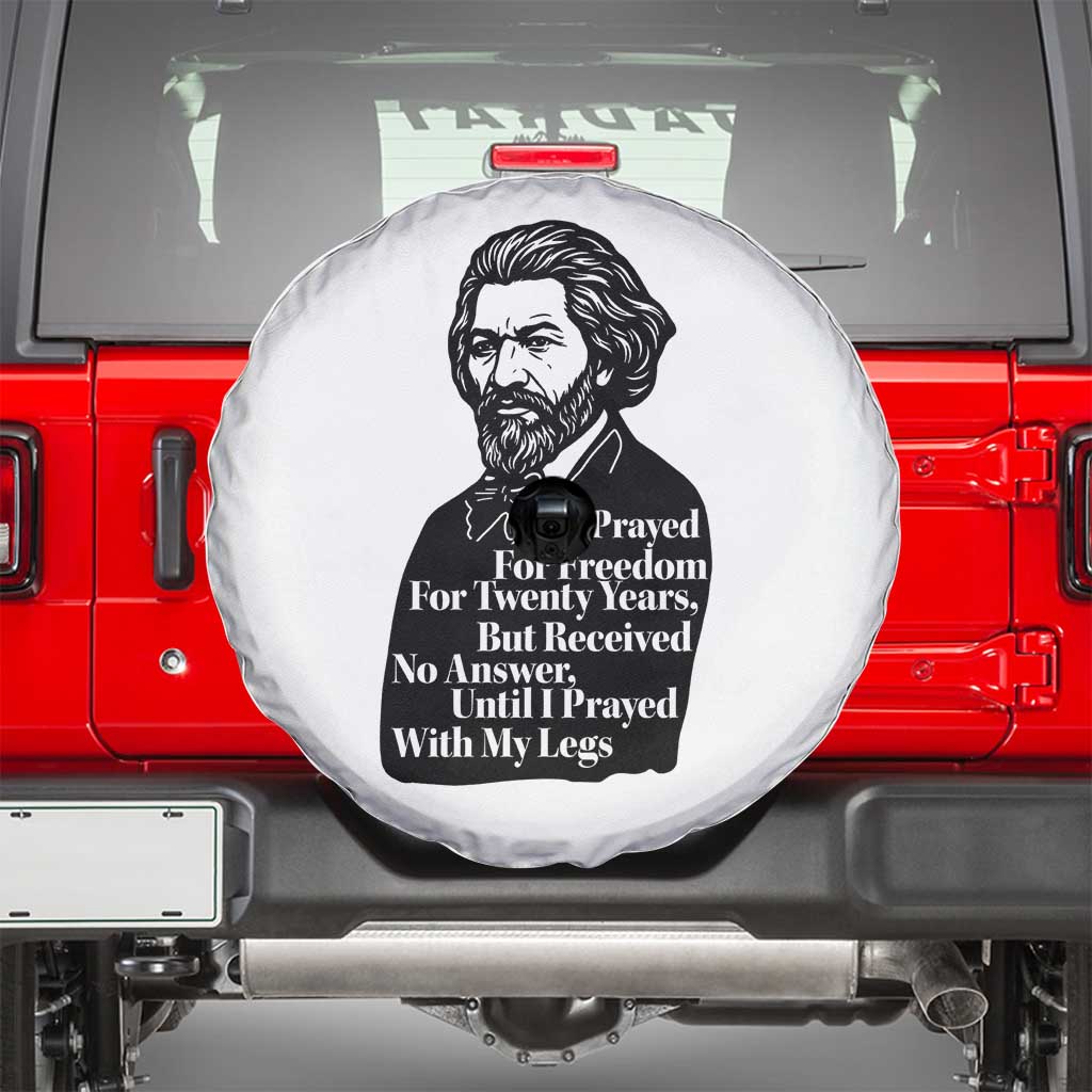 Frederick Douglass Inspirational Quote Spare Tire Cover Black History Month TS14 White Print Your Wear