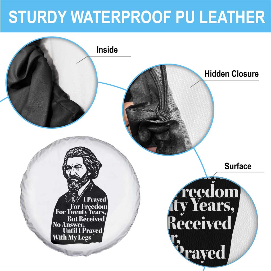 Frederick Douglass Inspirational Quote Spare Tire Cover Black History Month TS14 Print Your Wear