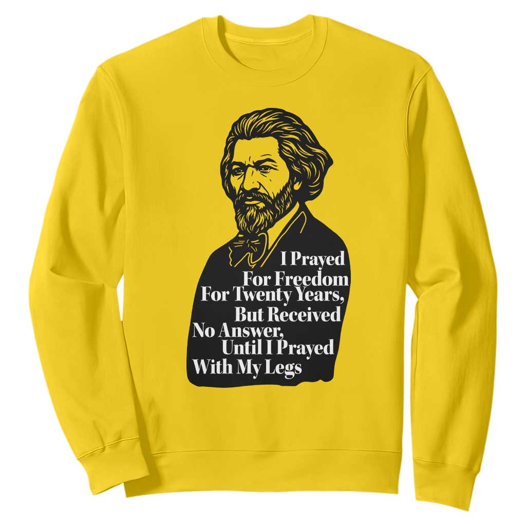 Frederick Douglass Inspirational Quote Sweatshirt Black History Month TS14 Daisy Print Your Wear