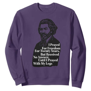 Frederick Douglass Inspirational Quote Sweatshirt Black History Month TS14 Purple Print Your Wear