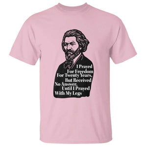 Frederick Douglass Inspirational Quote T Shirt Black History Month TS14 Light Pink Print Your Wear