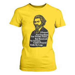 Frederick Douglass Inspirational Quote T Shirt For Women Black History Month TS14 Daisy Print Your Wear