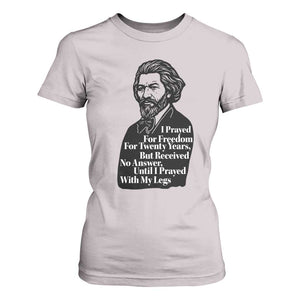 Frederick Douglass Inspirational Quote T Shirt For Women Black History Month TS14 Ice Gray Print Your Wear