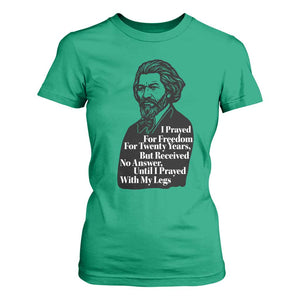 Frederick Douglass Inspirational Quote T Shirt For Women Black History Month TS14 Irish Green Print Your Wear