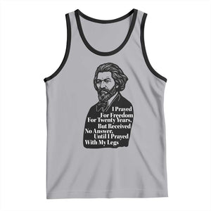 Frederick Douglass Inspirational Quote Tank Top Black History Month TS14 Athletic Heather Black Print Your Wear