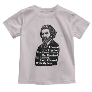 Frederick Douglass Inspirational Quote Toddler T Shirt Black History Month TS14 Ice Gray Print Your Wear