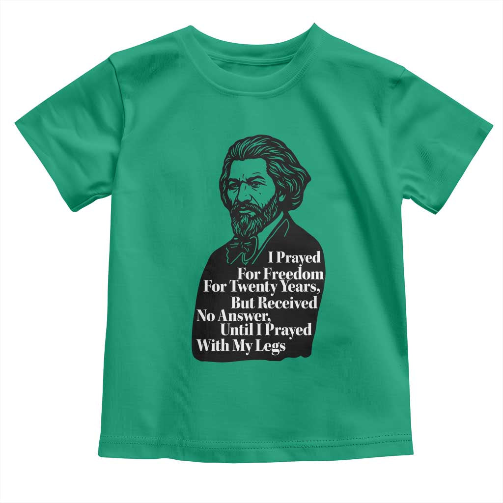 Frederick Douglass Inspirational Quote Toddler T Shirt Black History Month TS14 Irish Green Print Your Wear