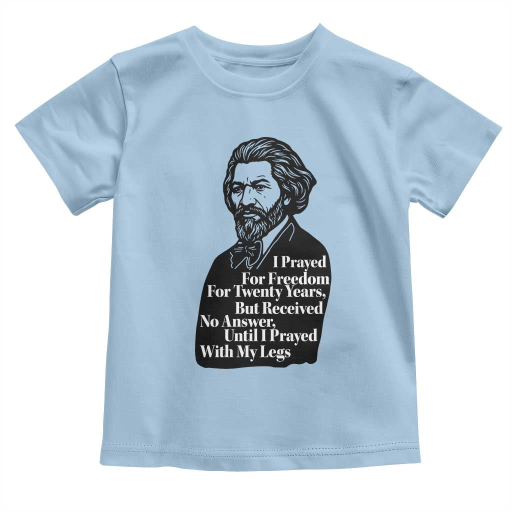 Frederick Douglass Inspirational Quote Toddler T Shirt Black History Month TS14 Light Blue Print Your Wear