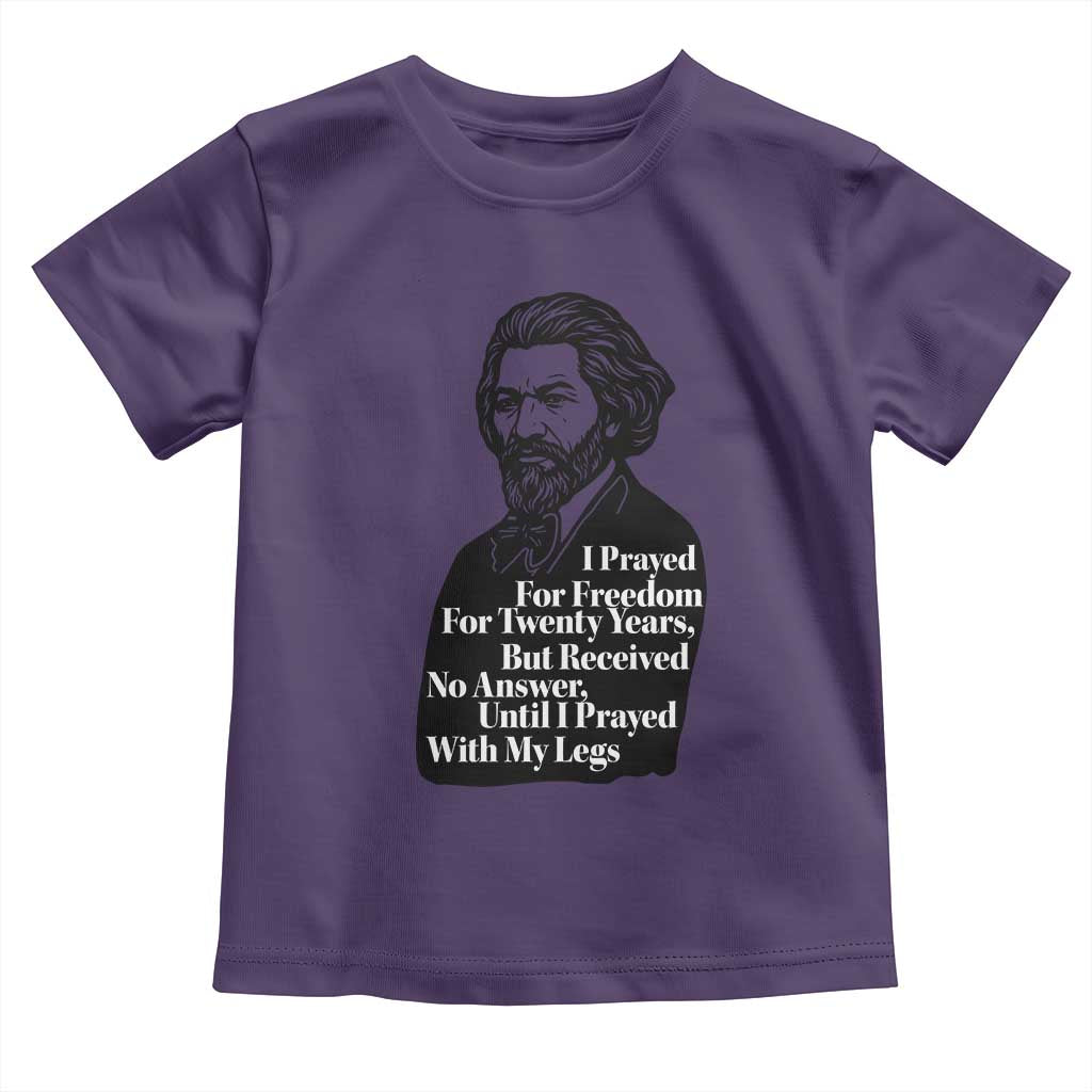 Frederick Douglass Inspirational Quote Toddler T Shirt Black History Month TS14 Purple Print Your Wear