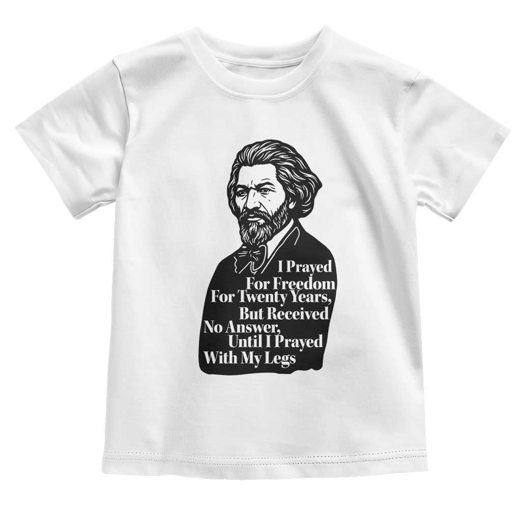 Frederick Douglass Inspirational Quote Toddler T Shirt Black History Month TS14 White Print Your Wear