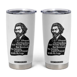 Frederick Douglass Inspirational Quote Tumbler Cup Black History Month TS14 White Print Your Wear