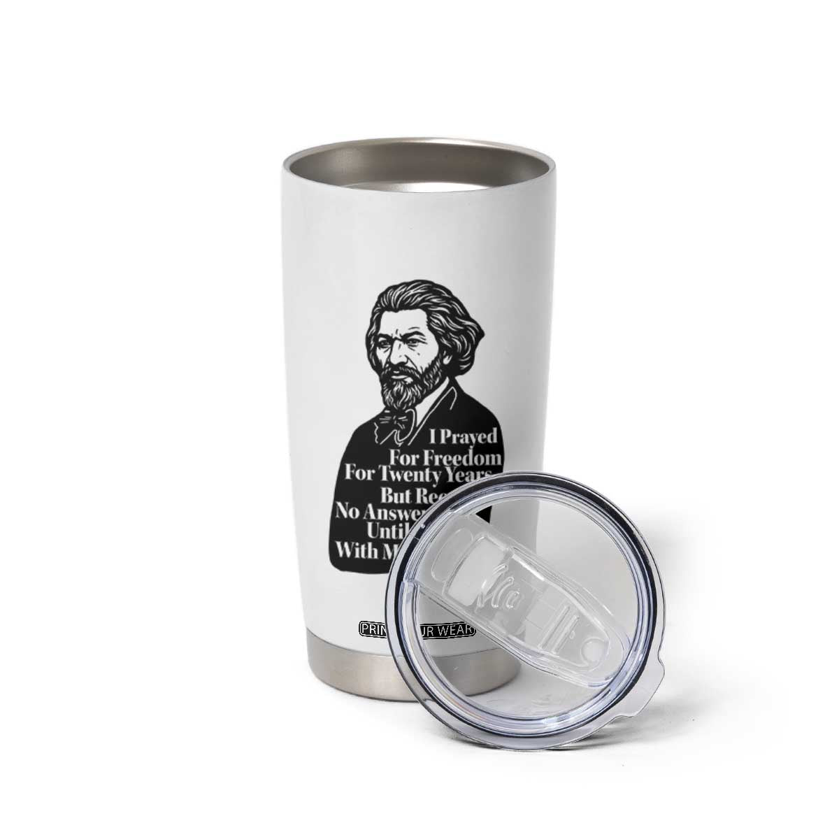 Frederick Douglass Inspirational Quote Tumbler Cup Black History Month TS14 Print Your Wear