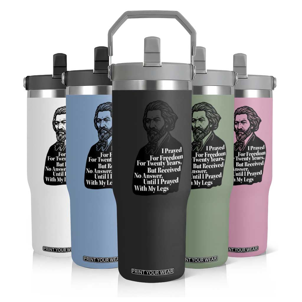 Frederick Douglass Inspirational Quote Flip Straw Tumbler Black History Month TS14 Print Your Wear