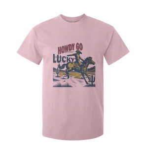 Howdy Go Lucky T Shirt For Kid Funny Cowboy St Patrick's Day TS14 Light Pink Print Your Wear