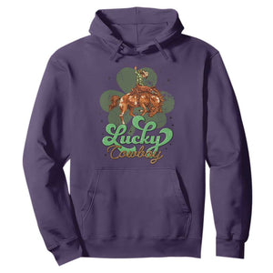 Lucky Cowboy Western Hoodie Funny St Patrick's Day TS14 Purple Print Your Wear