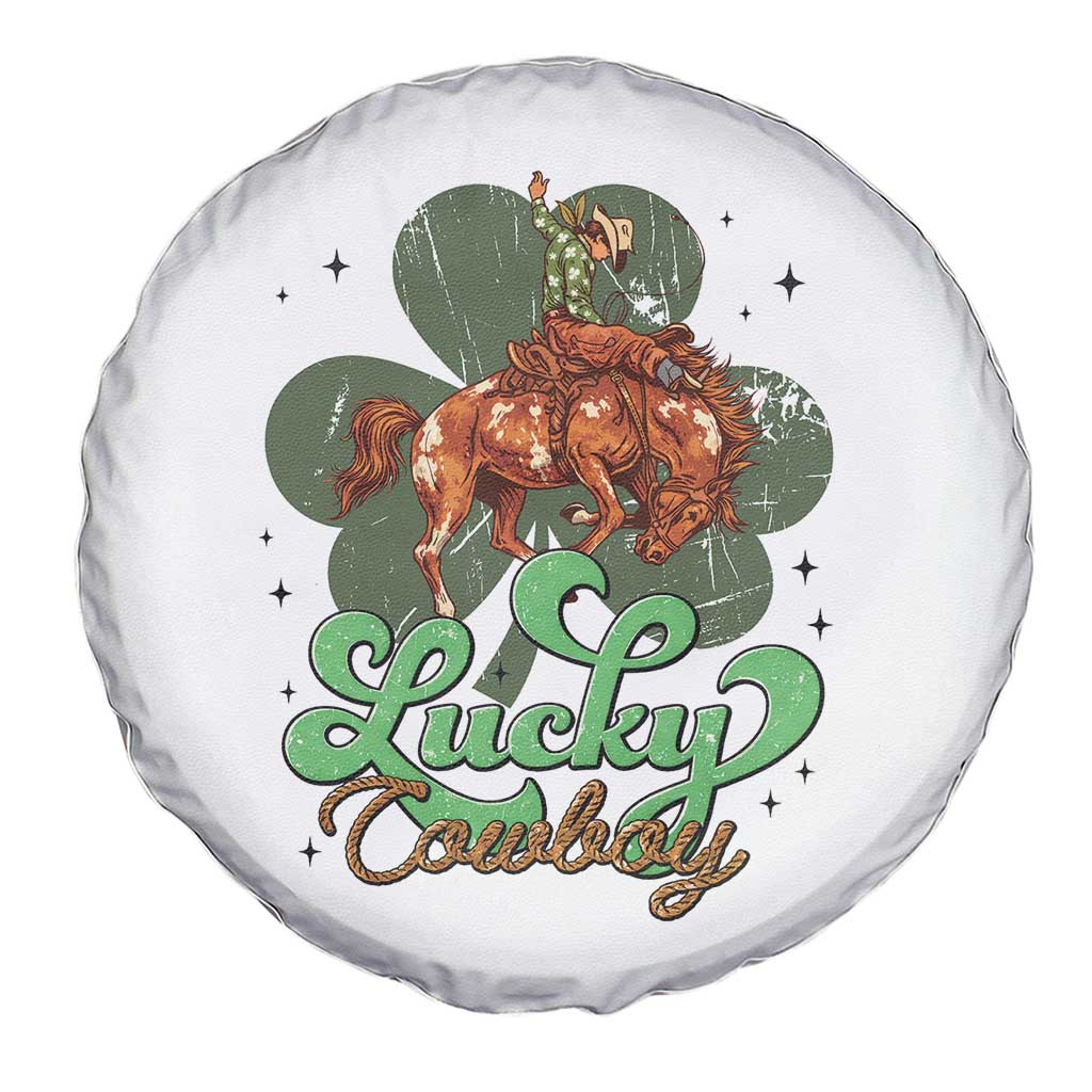Lucky Cowboy Western Spare Tire Cover Funny St Patrick's Day TS14 Print Your Wear