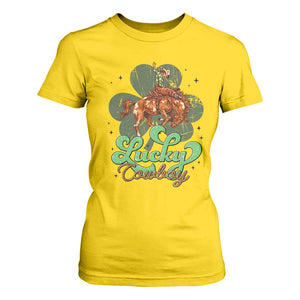 Lucky Cowboy Western T Shirt For Women Funny St Patrick's Day TS14 Daisy Print Your Wear