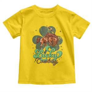 Lucky Cowboy Western Toddler T Shirt Funny St Patrick's Day TS14 Daisy Print Your Wear