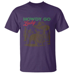 Howdy Go Lucky T Shirt Funny Corgi St Patrick's Day TS14 Purple Print Your Wear