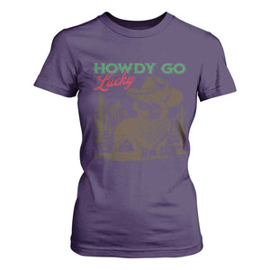 Howdy Go Lucky T Shirt For Women Funny Corgi St Patrick's Day TS14 Purple Print Your Wear