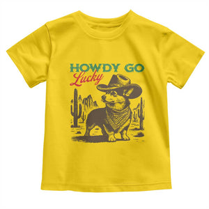 Howdy Go Lucky Toddler T Shirt Funny Corgi St Patrick's Day TS14 Daisy Print Your Wear