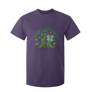 Howdy Go Lucky T Shirt For Kid Green Cowboy Boots St Patrick's Day TS14 Purple Print Your Wear