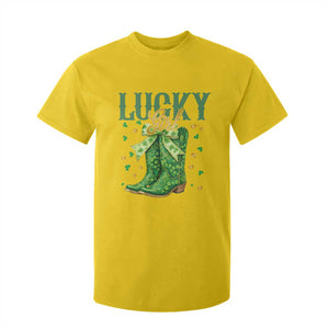 Cowboy St Patrick's Day T Shirt For Kid Lucky Girl Boots TS14 Daisy Print Your Wear