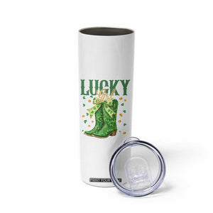 Cowboy St Patrick's Day Skinny Tumbler Lucky Girl Boots TS14 Print Your Wear