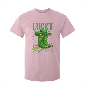 Lucky Cowgirl Club T Shirt For Kid Western Irish Cowboy St Patrick Day TS14 Light Pink Print Your Wear