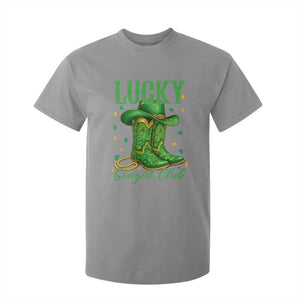 Lucky Cowgirl Club T Shirt For Kid Western Irish Cowboy St Patrick Day TS14 Sport Gray Print Your Wear