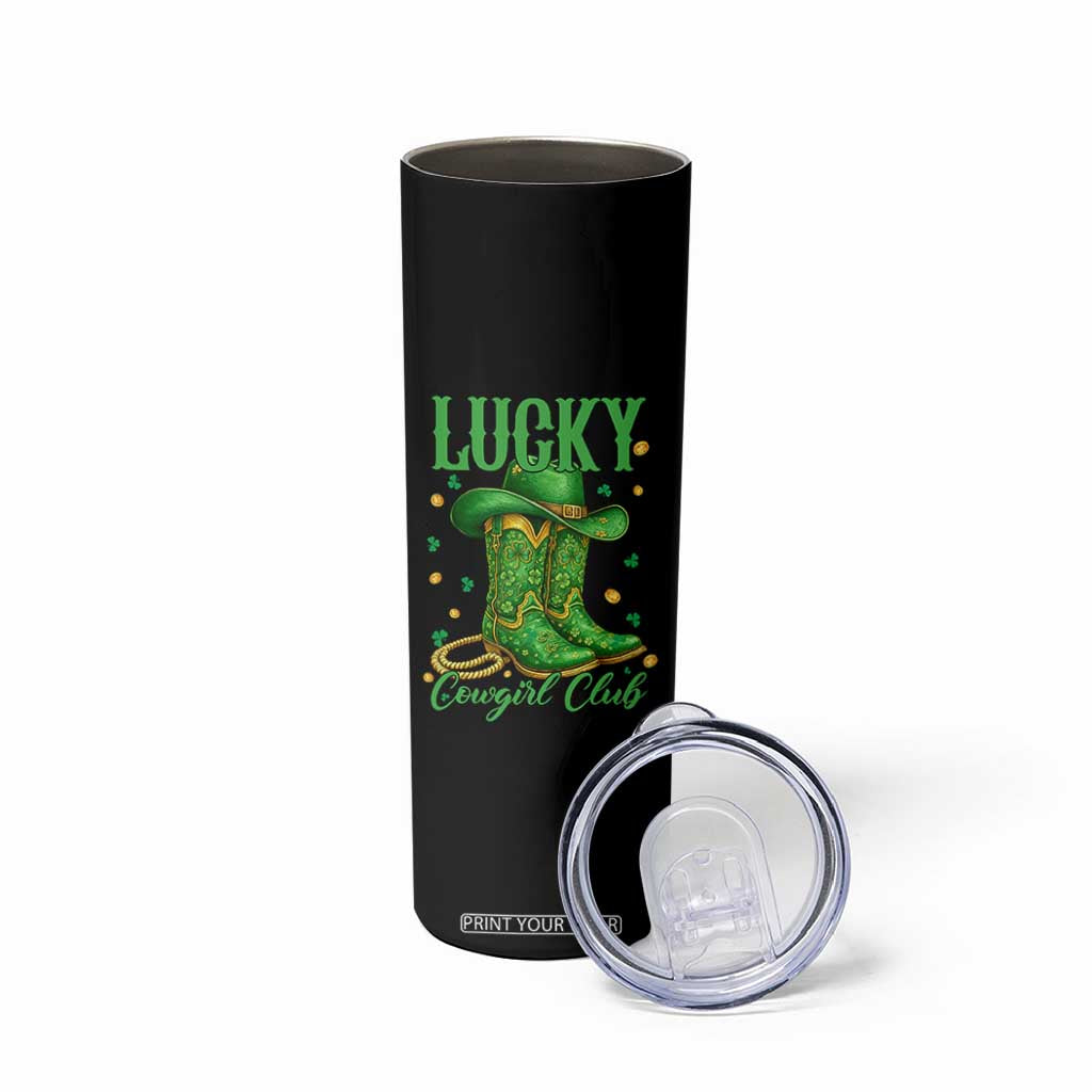 Lucky Cowgirl Club Skinny Tumbler Western Irish Cowboy St Patrick Day TS14 Print Your Wear
