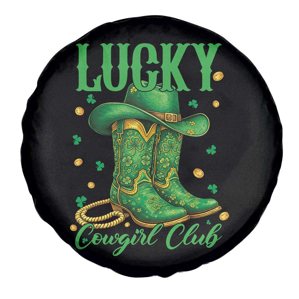 Lucky Cowgirl Club Spare Tire Cover Western Irish Cowboy St Patrick Day TS14 Print Your Wear