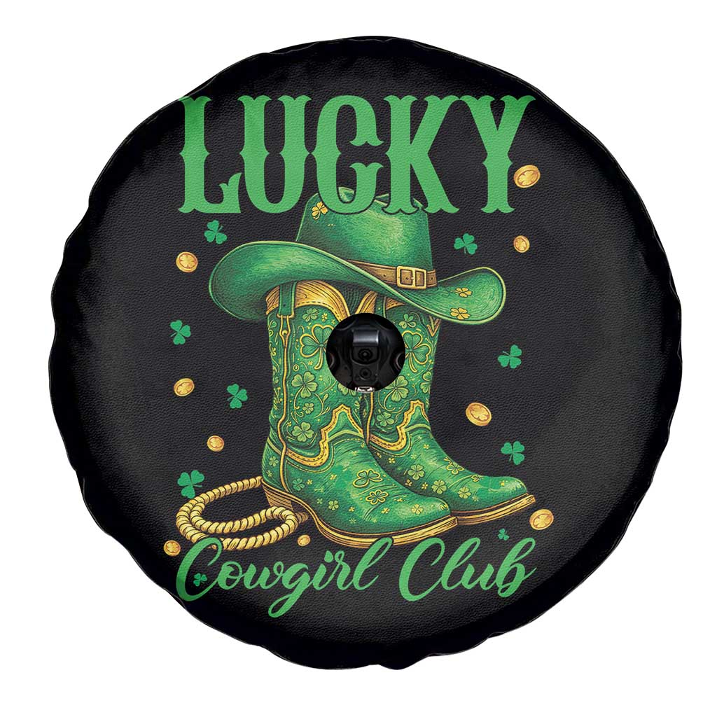 Lucky Cowgirl Club Spare Tire Cover Western Irish Cowboy St Patrick Day TS14 Print Your Wear